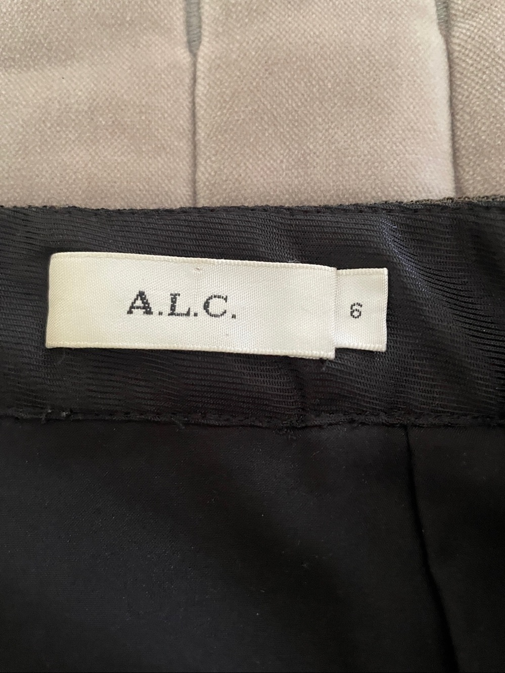 A.L.C Thea plaid pencil skirt midi Italian wool US 6 lined business realtor sexy - Picture 8 of 10